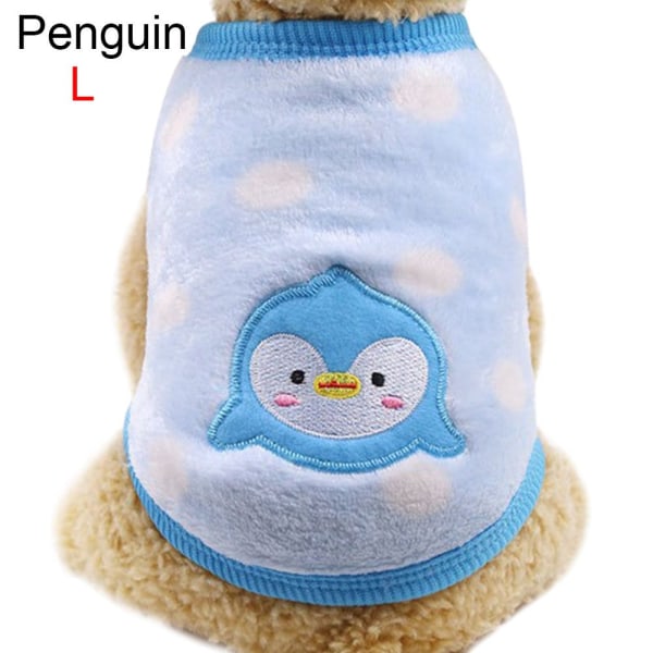 Husdjurskläder Valpväst Hund Jumpsuit L PINGUIN L