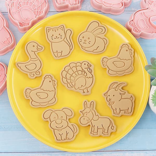 8st/ set Form 3D Cookie Cutter Mould