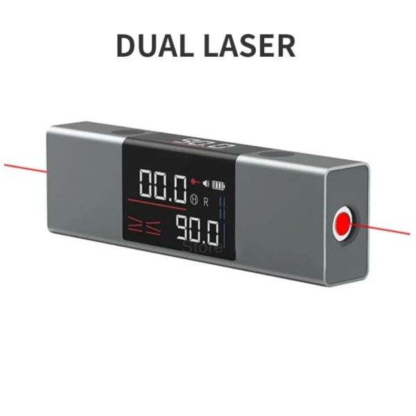 Laser niveaumåler vinkellineal DOBBEL LASER DOBBEL LASER Dual laser