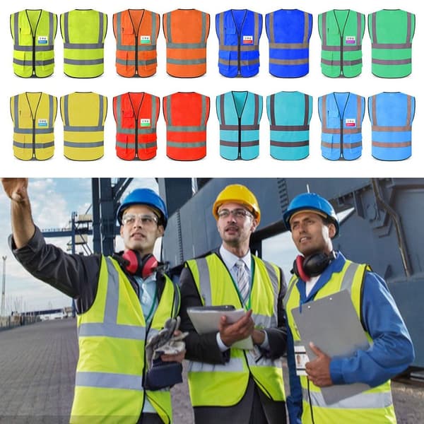 Sikkerhetsjakke med refleksstriper 7 7 7