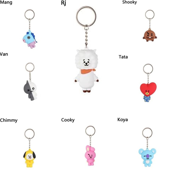 BTS BT21 Nyckelring