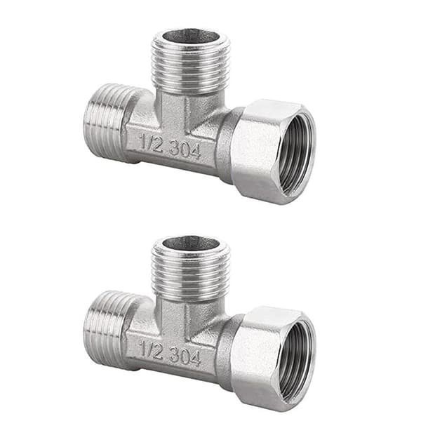 2 KPL Jakoventtiilin T-sovitin putkisarja 2PCS