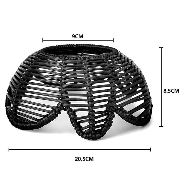 Lampeskærm Woven Lampeskærme SORT black