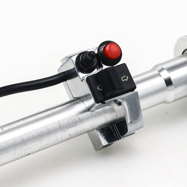 Motorcykel Multifunktionsbrytare Moto Light Controller SILVER silver