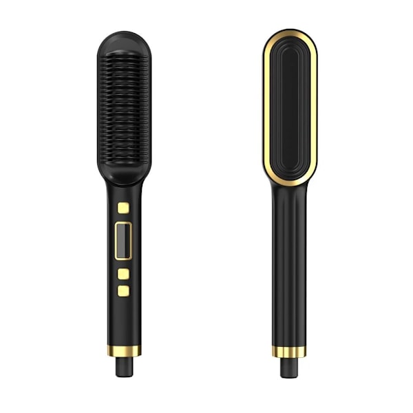 2 In 1 Hair Curler Brush BLACK US US Black US-US