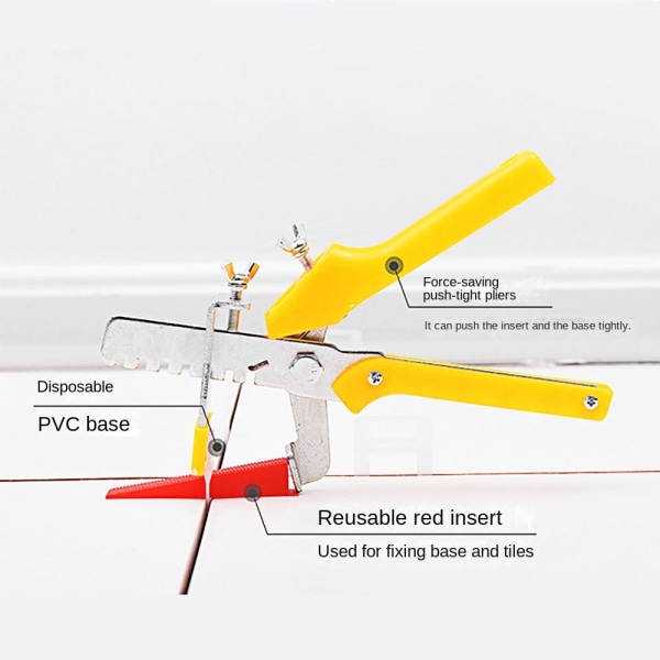 Clips Plier välilevy laattojen tasoitusjärjestelmä laatoitus lattia Yellow