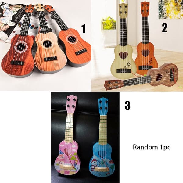 Slumpfärg 1 st Simuleringsgitarr Mini Ukulele 1 1
