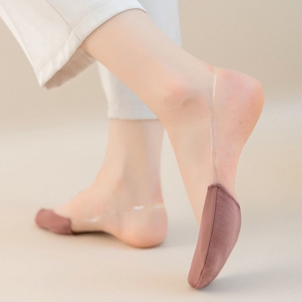 5 par høye hæler sokker Båtsokker HVIT white 568d | white | Fyndiq