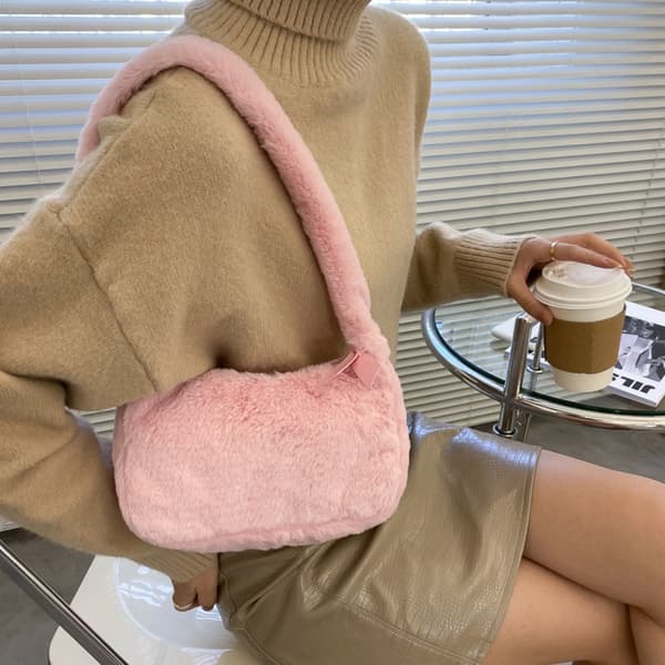 Handleveske Clutch Veske ROSA pink