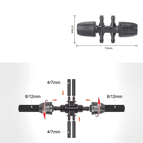 Slangerørkobling Slangekobling 10PCS-2 10PCS-2 10Pcs-2