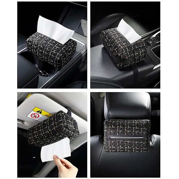 Car Tissue Box Tissue Case MUSTA BLACK
