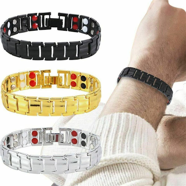 Magnetic Armband Therapy Smycken SILVER Silver