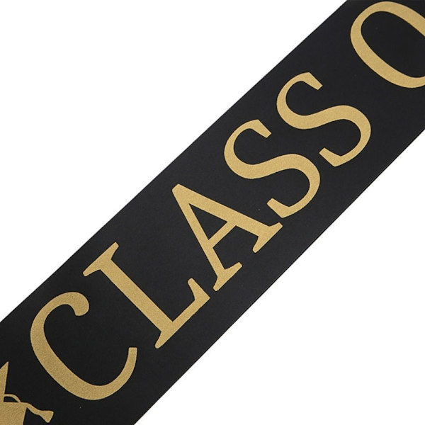 2023 Graduation Sash Valmistunut Satin BLACK black