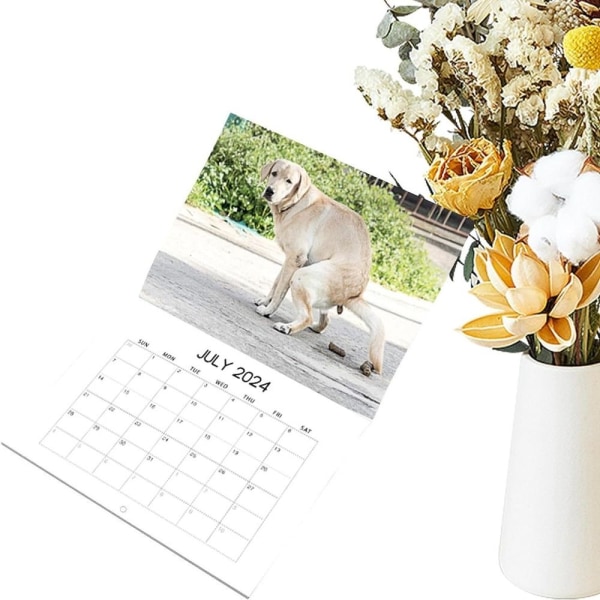 Koiran kakkaus seinäkalenteri kakkakalenteri Kuukausittainen pentu