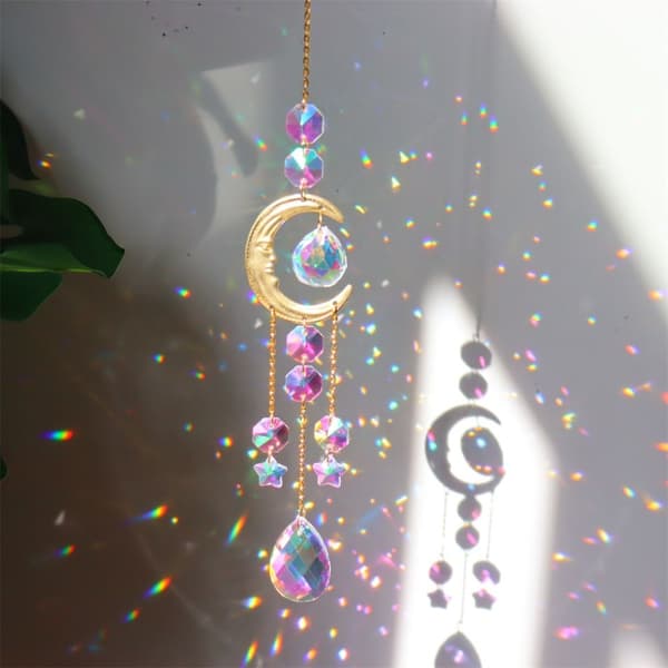 Sun Catchers Smile Face Moon 3 3