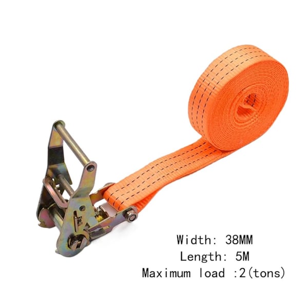 Ratchet Strap Tie-Dows ORANGE 38MMX5M ORANGE 38MMX5M