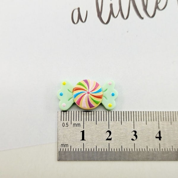 50st Resin Mini Candy Lollipop Series GRÖN green
