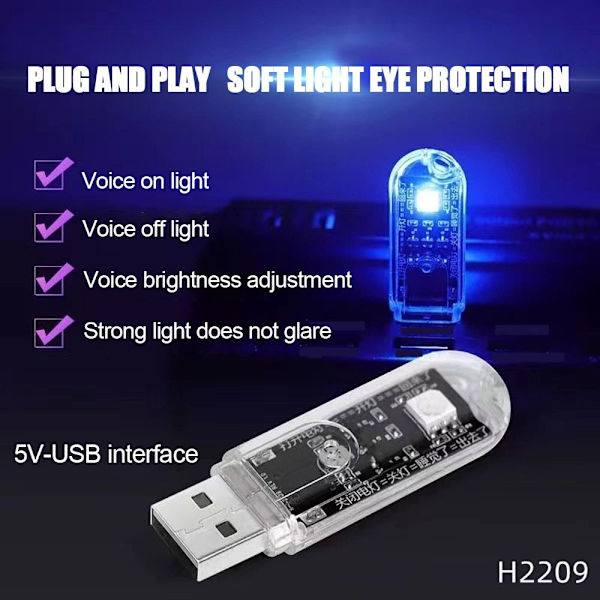 USB valo LED-lamppu H2209 H2209 H2209