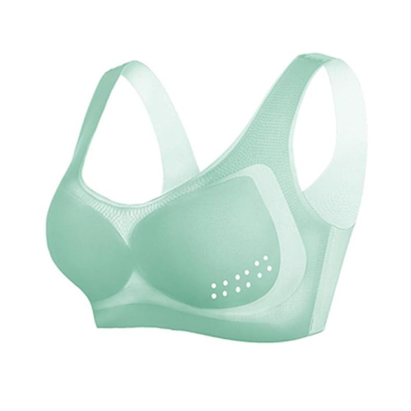 Ice Silk Lifting Bra Ion Lymfvitet Detoxification Shaping Green L