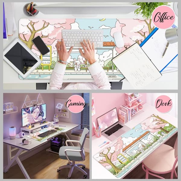 Little Rabbit Musematte Gaming Musematte Artsy Bordmatte