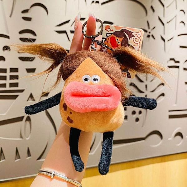 Sausage Mouth Potato Pehmo-nukke avaimenperäpussin koristeet 1 1 1