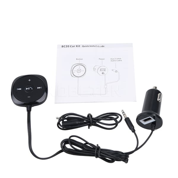 Trådløs Bluetooth musikkmottaker Håndfri Bluetooth Black