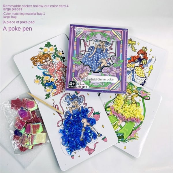 Poke Art DIY Toys Opetusllinen Poke Painting SET 2 SET 2 Set 2