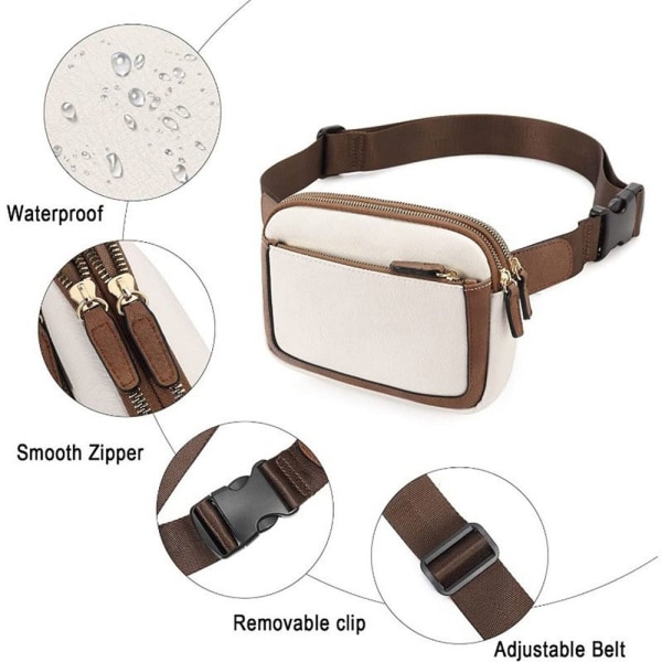 Läder Fanny Packs för Dam Dam Bältesväska BRUNT BRUNT Brown