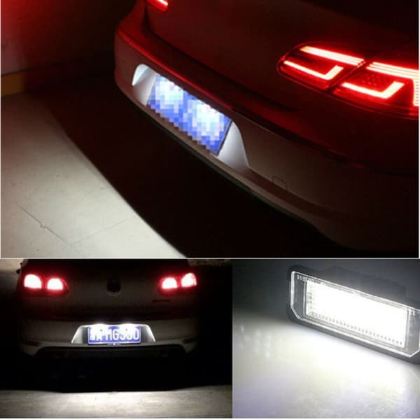 2st LED-skyltljus Bil LED-lampor Nummerskyltljus 2PCS