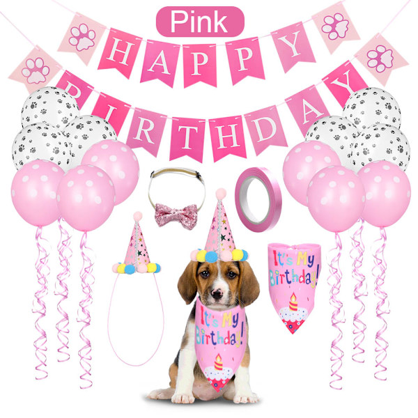Print ballong med tasstryck pink