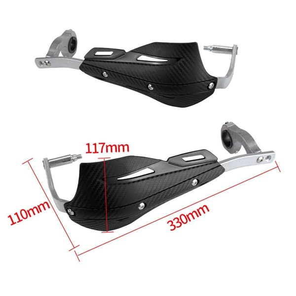 Motorcyklar Handskydd Styre VIT white