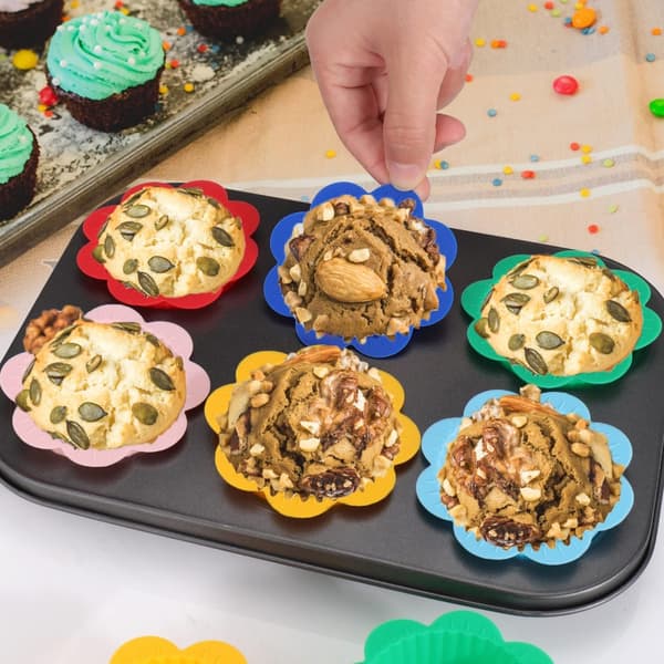 36 stk. silikone muffinsforme med flapper, cupcakeforme til bagning 36pcs