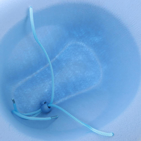 Cowboyhatt Fluffig fjäder Boa BLÅ Blue