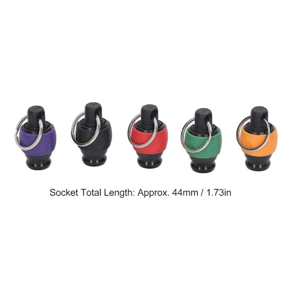 5 STK Skrutrekker Bits Holder Nøkkelring Drill Skrue Adapter
