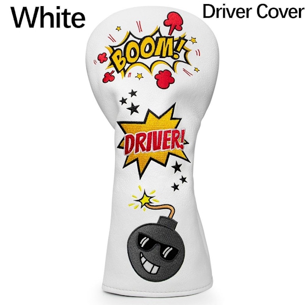 Golfmailan cover Golf-puinen cover VALKOINEN KULJETTAJAN COVER KULJETTAJA White Driver Cover-Driver Cover