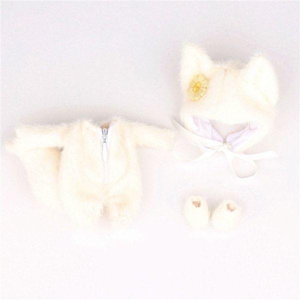 Animal Doll Outfit Vaatteet Asusteet Puku VALKOINEN White
