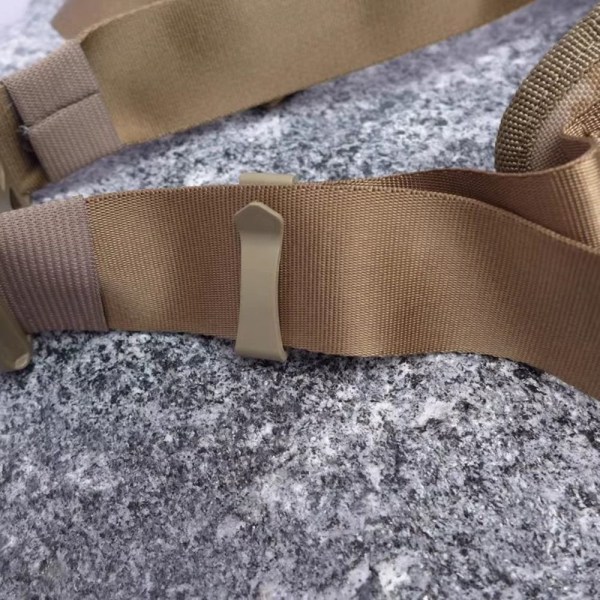 4 stk Molle Webbing Spænde Bælteende Clip KHAKI 25MM Khaki 25mm