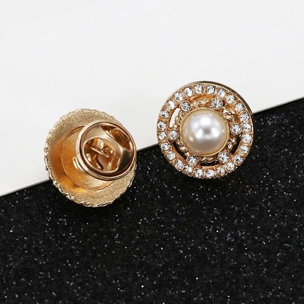 Brocher Pins Rhinestone Button 21MMC C 21MMC