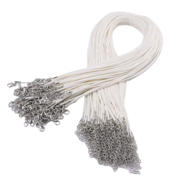 30 stk. kæde halskæde tilbehør hul blomst vedhæng reb Rope 3-white