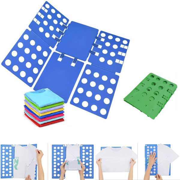 Clothes Folding Board Quick Fold Clothes light blue