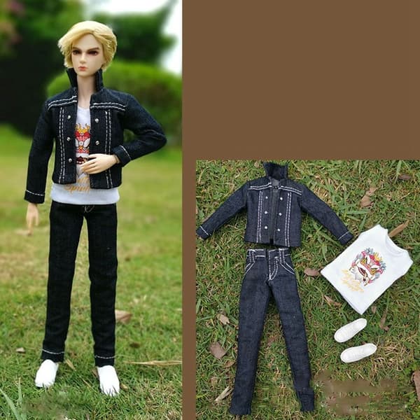 Men docka jeans byxor vindrockar 5 5 5