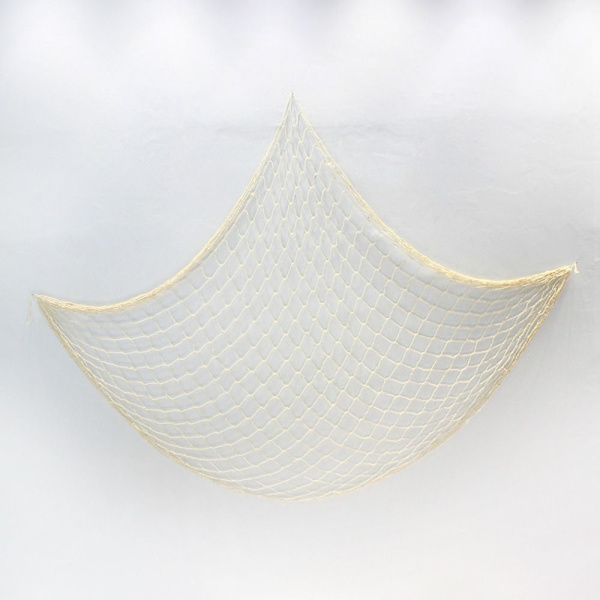 2st Fisknätsdekorationer Fisknätsupphängningsnät beige 2pcs-2pcs