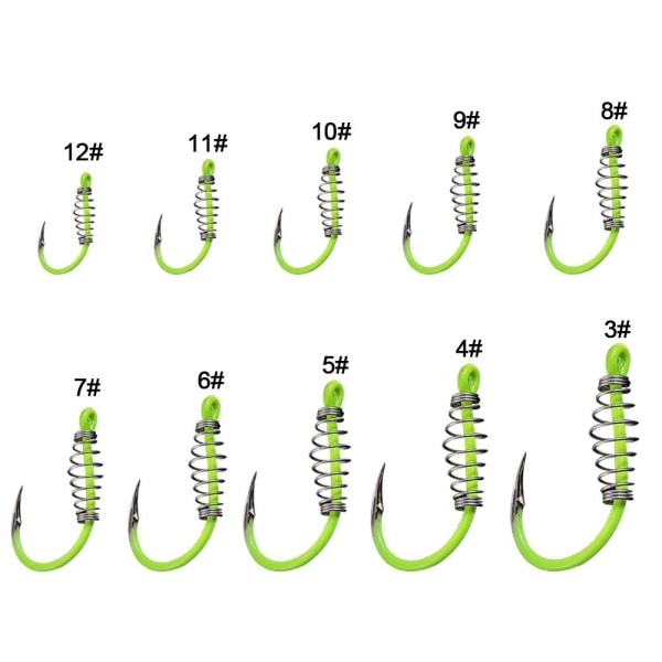 40 stk Lysende forårsfiskekroge Iseni-krog 3 3