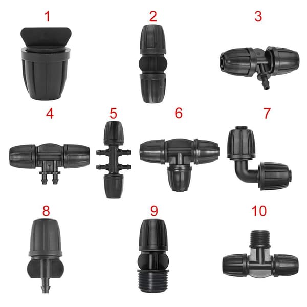 Slangerørforbindelse Slangefitting 10PCS-9 10PCS-9 10Pcs-9