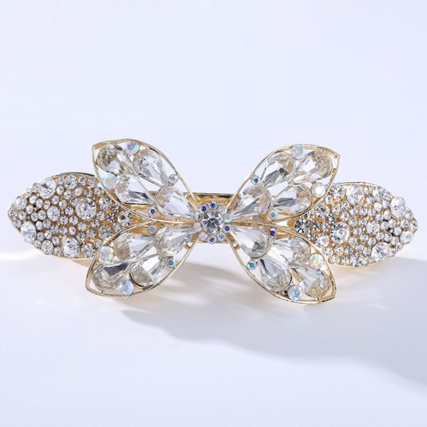 Krystal Butterfly Hårspænder Hårspænder HVID White