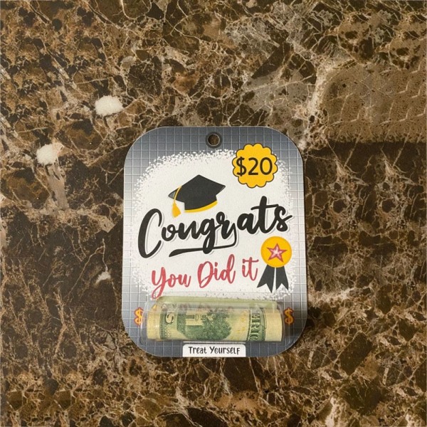 Gratulationskort med Money Clip Graduation Money Card 4 4 4