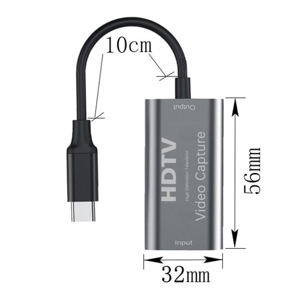Type C til HDMI Adapter USB C til HDMI Adapter Videoopptak