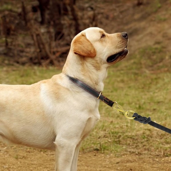 Hundehalsbånd av kuskinn P-kjede 40CM 40cm