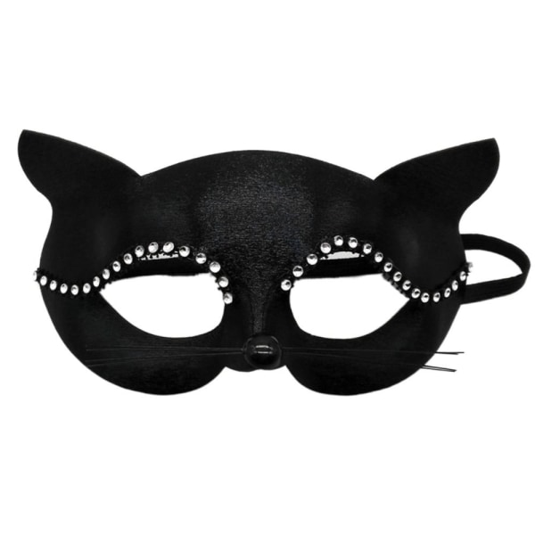 Lace Masquerade Eye Mask Half Face Lace Cat Mask B B B