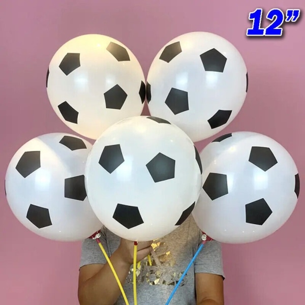 100 STK Fodboldballoner Fodbold Trykt MULTICOLOR multicolor